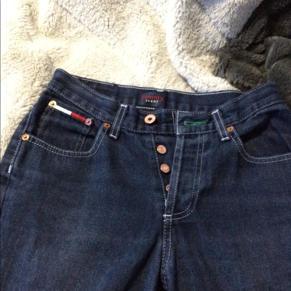 Tommy Hilfigure Dark Blue Wideleg Jeans - Picture 3 of 8